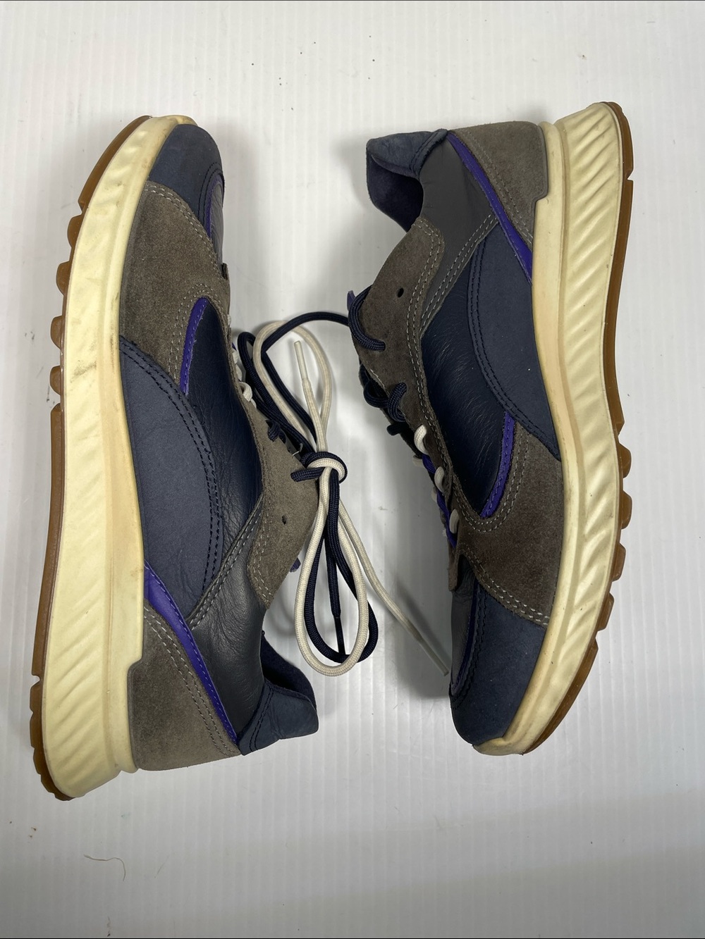 ECCO Womens St.1 Urban Sneaker Size 7.5 Leather Suede Running Lace Up - Picture 7 of 13